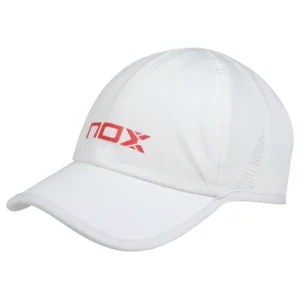Gorra Nox Blanca Logo Rojo